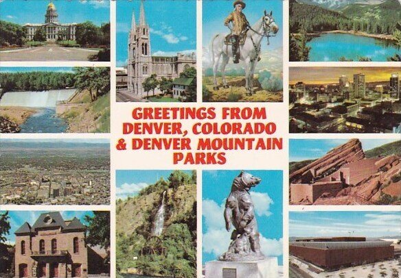 Greetings From Denver Colorado And Denver Mountain Parks Denver Colorado 1978