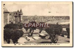 Old Postcard Granville Vue Generale management of the Guet House