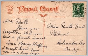 Vtg Easter Greetings Cats Kittens Emerging from Broken Egg 1908 Old Postcard