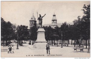 BORDEAUX, Gironde, France, 1900-1910's; Les Allees Damour