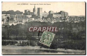 Old Postcard Panorama of the Avignon Popes' Palace