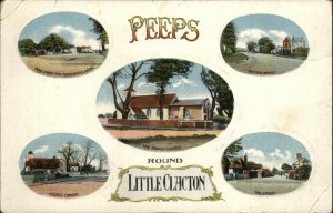 Antique PC Little Clacton Essex PEEPS Multi-View