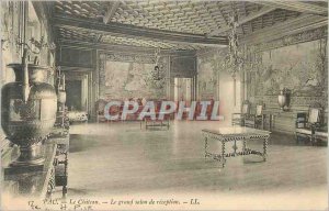 Old Postcard Pau Chateau Grand reception room