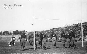 Football Colgate 6 Cornel 42 in 1923 Troy NY RPPC Postcard