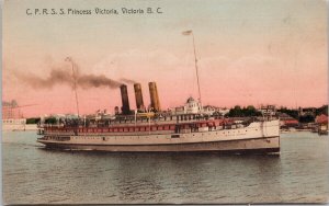 SS 'Princess Victoria' CPR Ship Victoria BC Unused Clubb Postcard H31