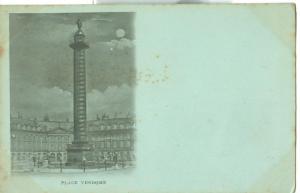 France, Paris, Place Vendome, early 1900s unused Postcard 