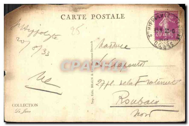 Postcard Old Vallombre near St Hippolyte