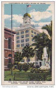 Exterior, City Hall and Court Park, Tampa,  Florida, PU-1921