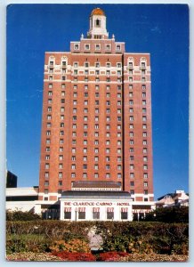 c1960 Atlantic City New Jersey Postcard Claridge Casino Hotel Boardwalk Park