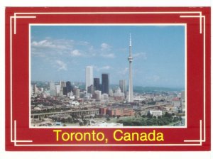 CN Tower, Toronto, Ontario, Chrome Aerial View Postcard #4