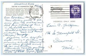 Olympia Washington WA Postcard Fair-Time In Washington State Rodeos & Race 1961