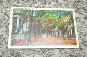 Upper Main Street Nantucket MA Mass Massachusetts Postcard (L19)