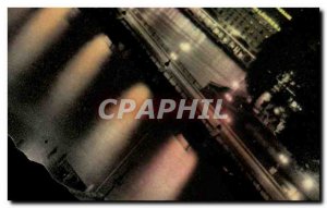 Modern Postcard Geneve Night view