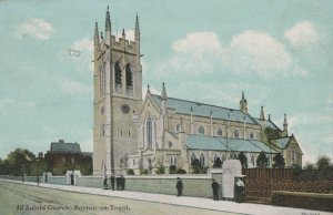 Staffordshire Postcard - All Saints Church, Burton On Trent    RS23493