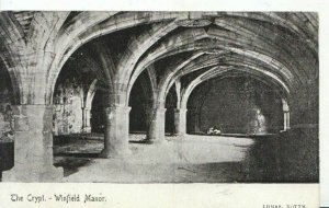 Derbyshire Postcard - The Crypt - Winfield Manor - Ref ZZ5453