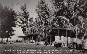 Indian Rocks Beach Florida Indian Shores Apartments Hotel Real Photo PC AA21787