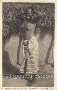 Afrique Occidentale Senegal - Jeune Fille Cerere African Nude Unused 