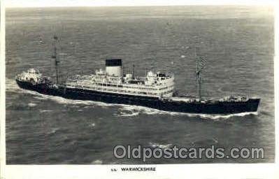 s.s. Warwickshire Steamer Ship Unused 