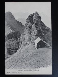 Switzerland: Hohturli mit Kiubhutte 2781m Old Postcard