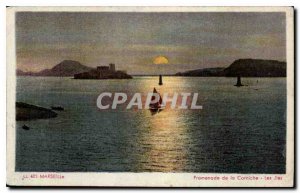 Postcard Old Marseille Corniche Promenade Islands