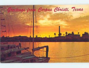 Pre-1980 GREETINGS FROM POSTCARD Corpus Christi Texas TX ho5676