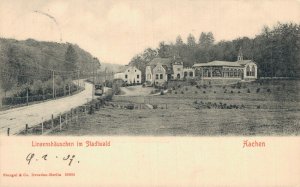 Germany Aachen Linzenshäuschen im Stadtwald Vintage Postcard 08.39