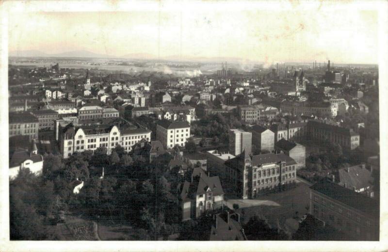 Czech Republic Moravská Ostrava Celkovy Pohled RPPC 02.28