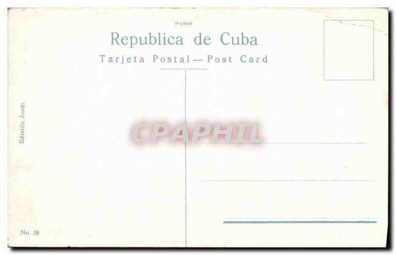 Old Postcard Cuba Paisaje tropical