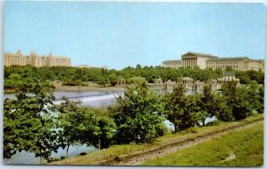 View from West River Drive Showing Aquarium & Art Museum, Philadelphia, PA