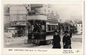 London; Croydon Car No 2 At 'The Swan' RP PPC By Pamlin, M475