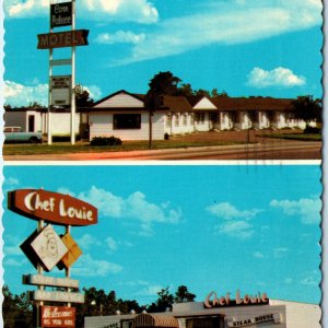 c1970s Mitchell, SD Corn Palace Motel Chef Louie Steak House Chrome Lg PC Vtg M1