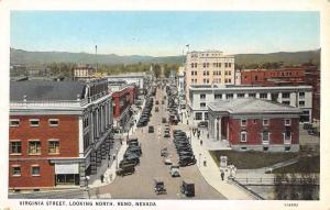 Reno Nevada Virginia Street Scene Historic Bldgs Antique Postcard K41426