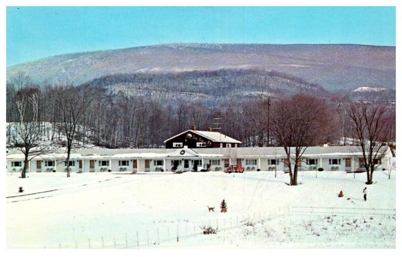 Vermont  Shaftsbury , Iron Kettle Motel , Snow Covered