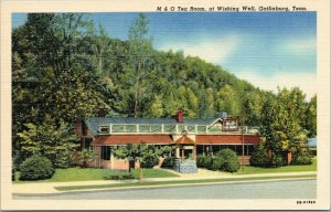 postcard Gatlinburg Tennessee - M & O Tea Room at Wishing Well