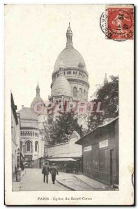 Old Postcard From Paris Sacre Coeur Church