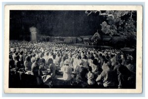 1940 Baptism Of Virginia The Lost Colony Labor Day Coinjock NC Vintage Postcard