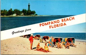 Greetings From The Pompano Beach Florida Split View