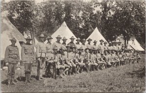 Company K Dickinson ND North Dakota Army National Guard Rotograph Postcard F21