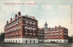 KISSAM HALL VANDERBILT UNIVERSITY NASHVILLE TENNESSEE RPO CANCELS POSTCARD 1910
