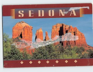 Postcard Picturesque Cathedral Rock Sedona Arizona USA