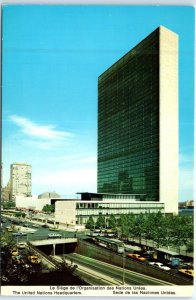 Postcard United Nations Headquarters NYC New York USA North America