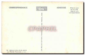 Old Postcard Beaulieu Sur Mer Pointe Fourmie