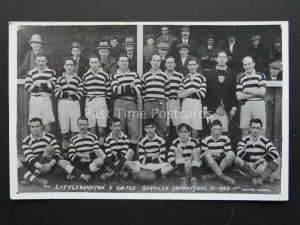 Littlehampton V United Services (Rugby) Dec 15th 1923 Old RP Postcard by White