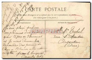 Old Postcard Caen Port Boat