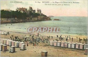 Old Postcard The Dinard Beach and Pointe de la Malouine