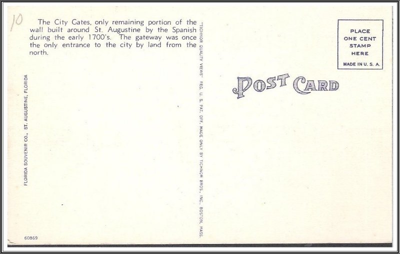Florida, St Augustine - The City Gates - [FL-098]