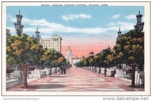 Cuba Havana Prado Looking Towards Capitol