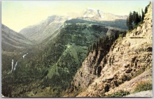 Lake Josephine Glacier National Park Montana MT Pine Trees Postcard