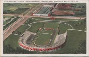 Postcard Municipal Stadium Sesqui Centennial International Expo Philadelphia PA