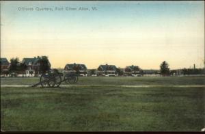 Fort Ethan Allen VT Officers Quarters c1905 Postcard